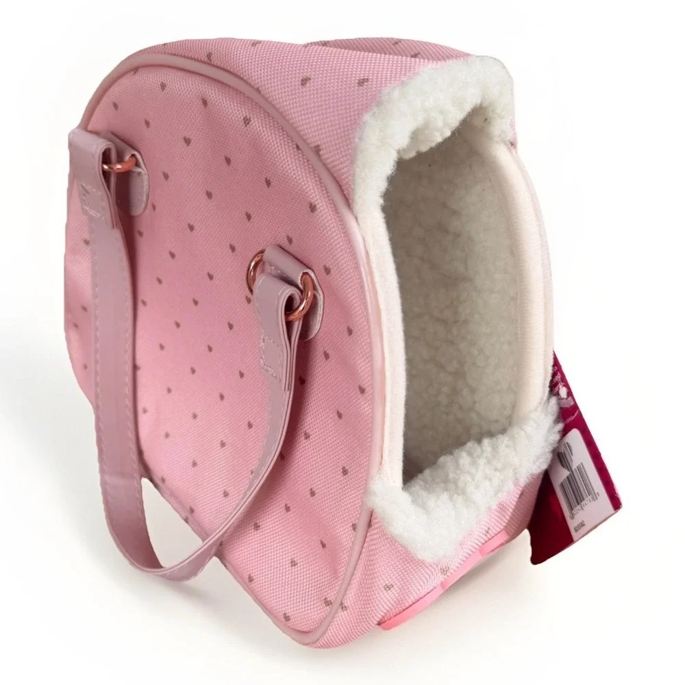 Our Generation Hop In Dog Carrier Fits Most 18 Inch‎ Dolls Dual Handles Pink